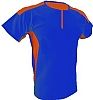 Camiseta Tecnica Cross Acqua Royal - Color Marino/Naranja Flor
